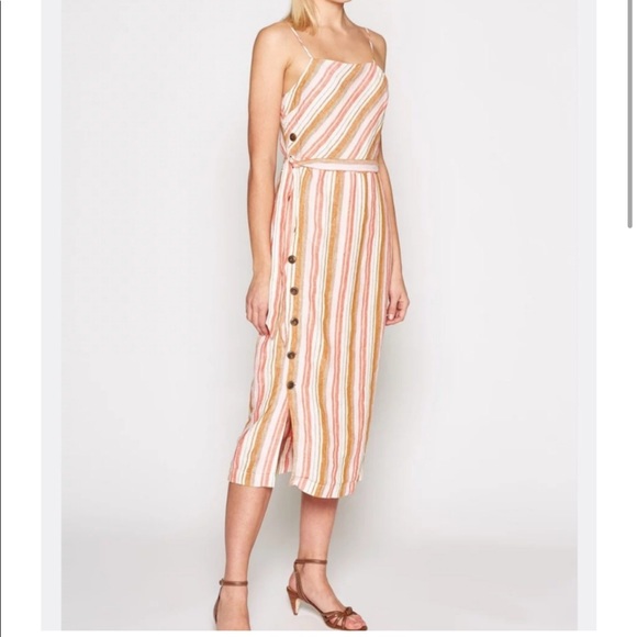 NWT Joie Khari Linen Island Sunset Dress - Picture 12 of 12